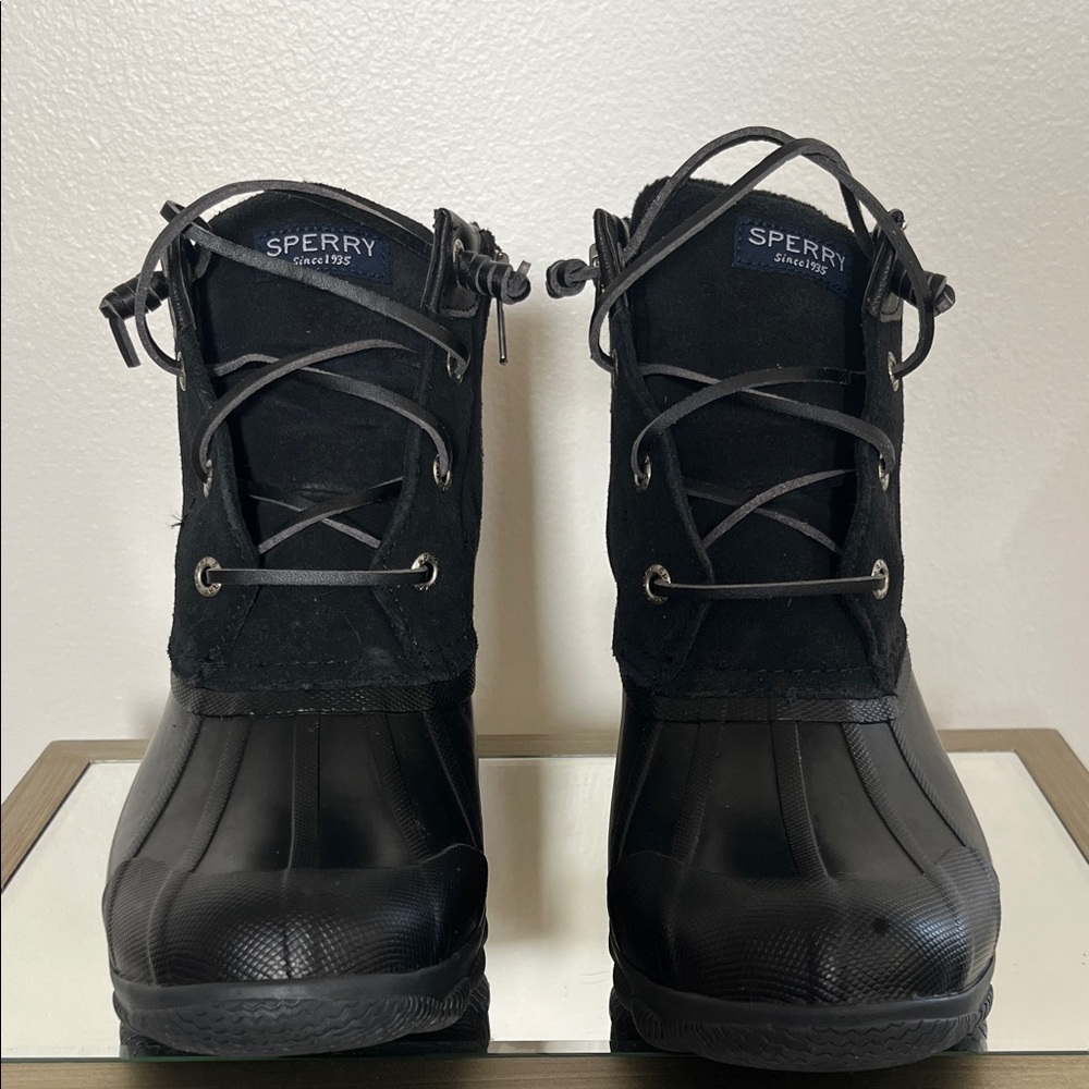 Sperry Black Waterproof Boots